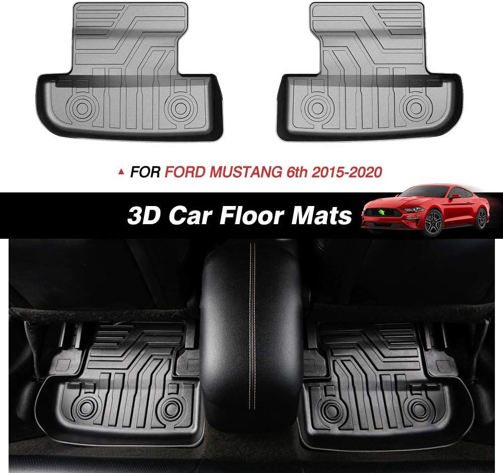 3D All Weather TPE Floor Mats 2 Row Liner Set C100349