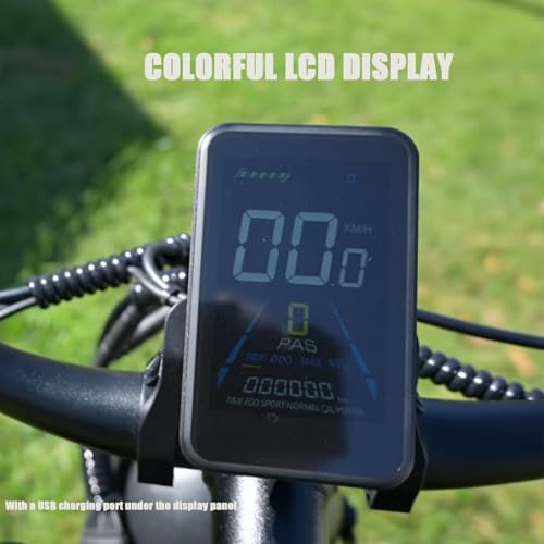1000W 48V 30AH 26''x4.0 Inch Fat Tire Full Suspension Electric Bike B79308