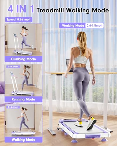 3.5HP Portable Treadmill with 8% Incline & Handle Bar C4570