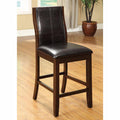 Leatherette Parson Chair Counter Height Chair, Set of 2 A701416