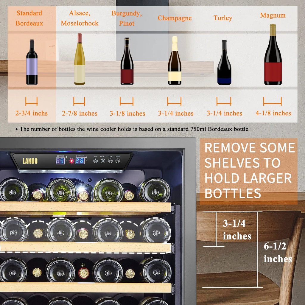 24 inch 44 Bottle Dual Zone Wine Cooler Q4937