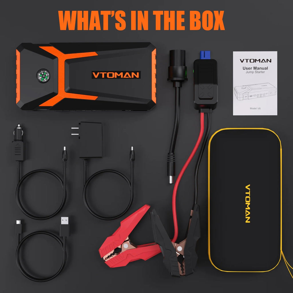 2000A 12V Car Jump Starter Lithium Battery Booster Pack P57025