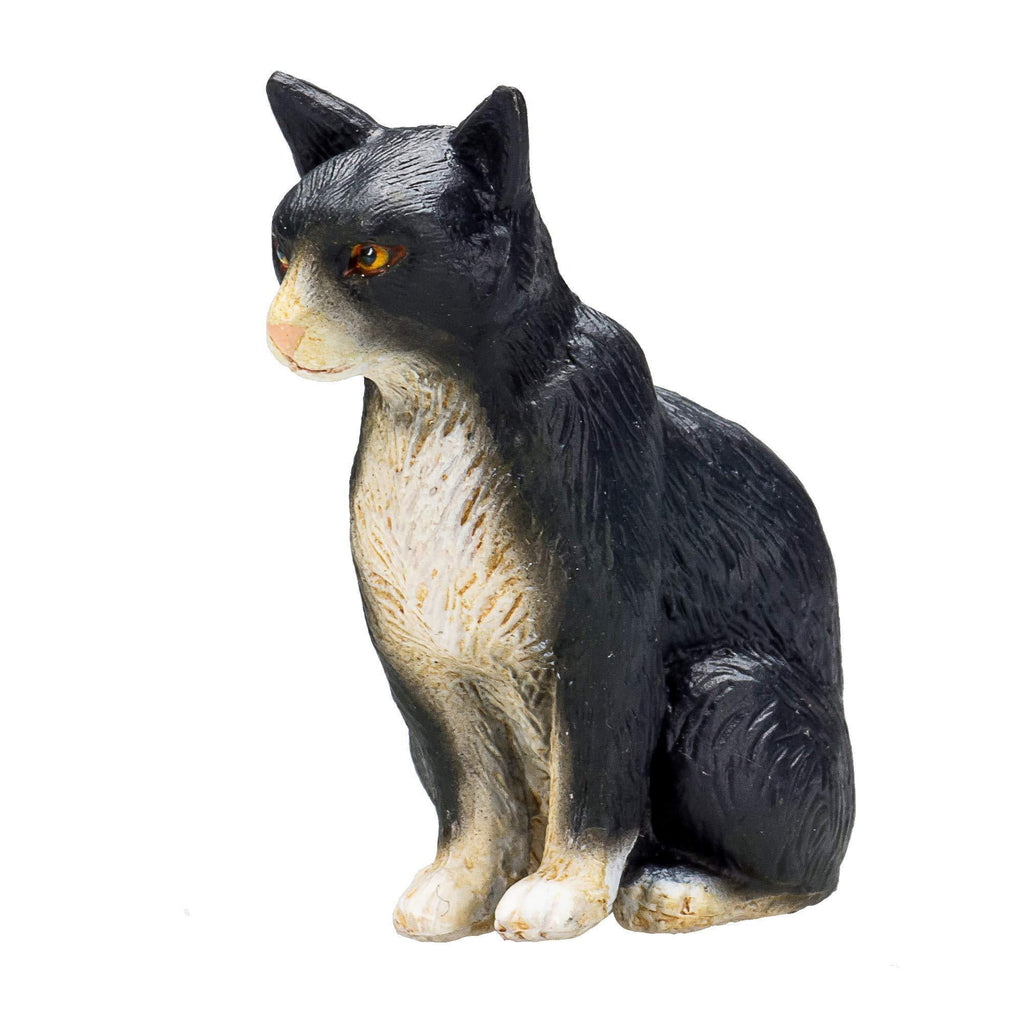Black And White Cat Sitting Figure K33952