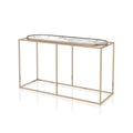 White Rectangle Composite Console Table P39224