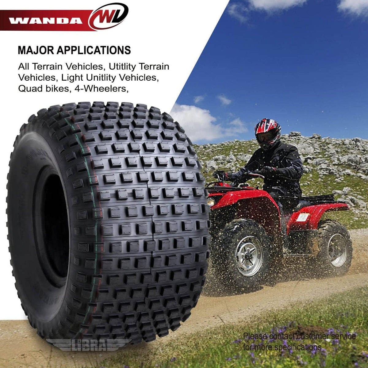 22X11-8 4PR ATV Tires X32968