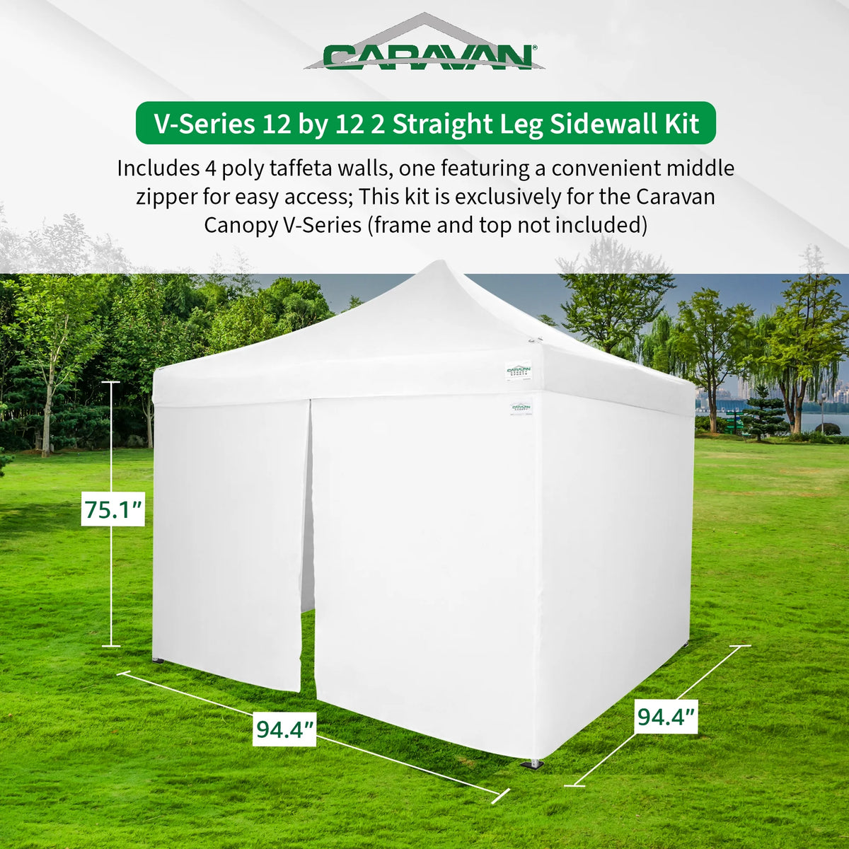 V Series Tent Sidewalls with 2 Angled Leg Canopy D953051