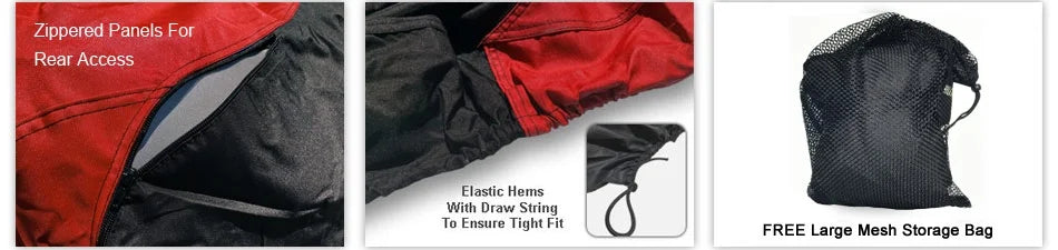 Red Jet Ski Cover with Trailer Straps and Storage Bag S138