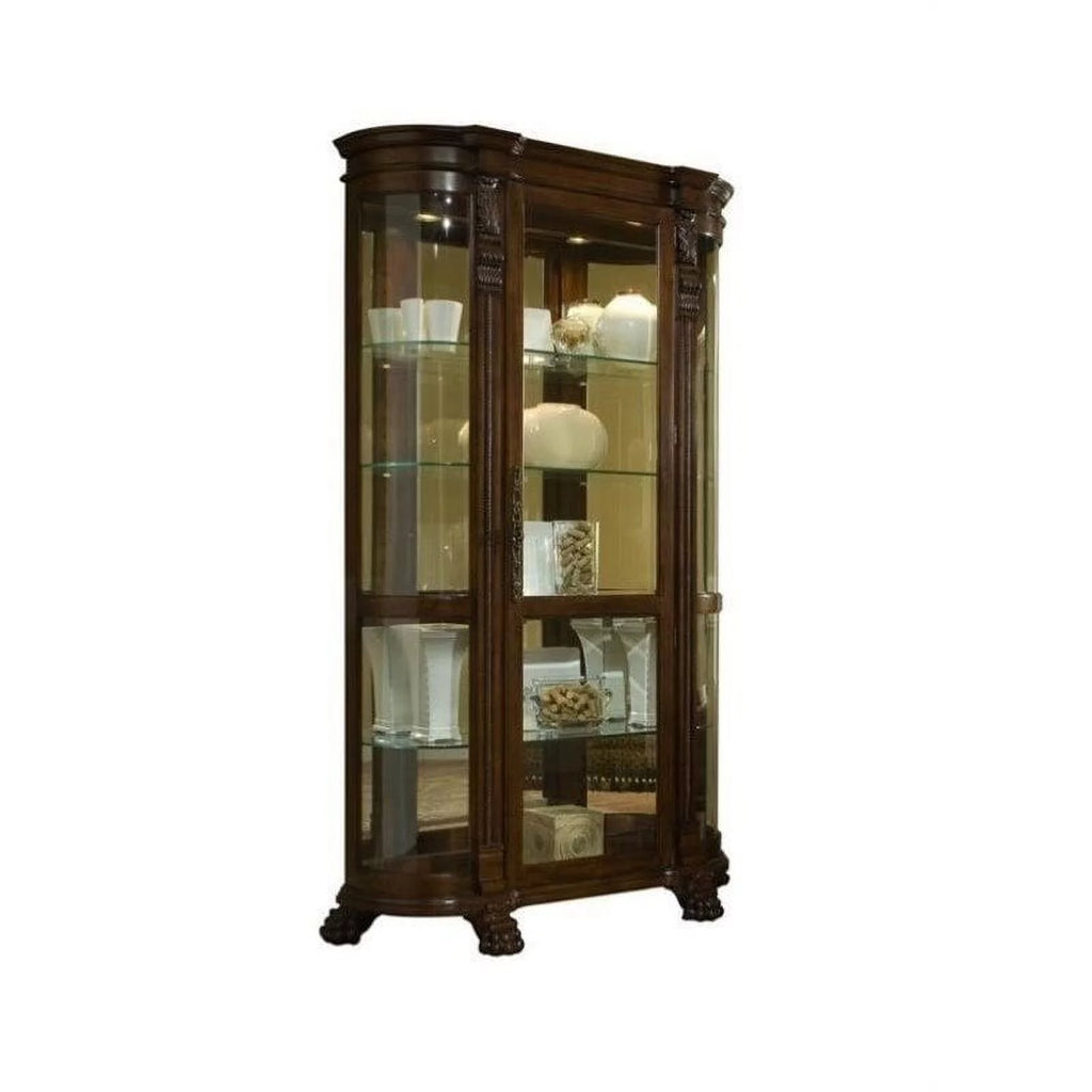 Curved End Curio Cabinet X5089