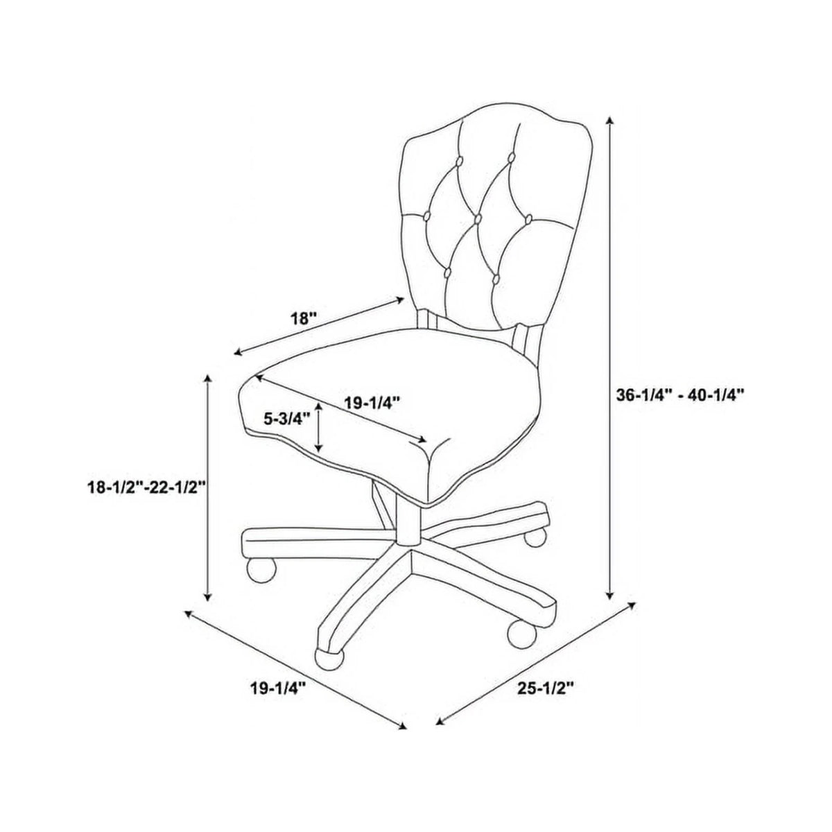 Beige Wood Upholstered Swivel Office Chair B756