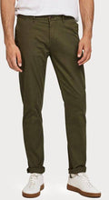 Green Stretch Cotton Chinos B704