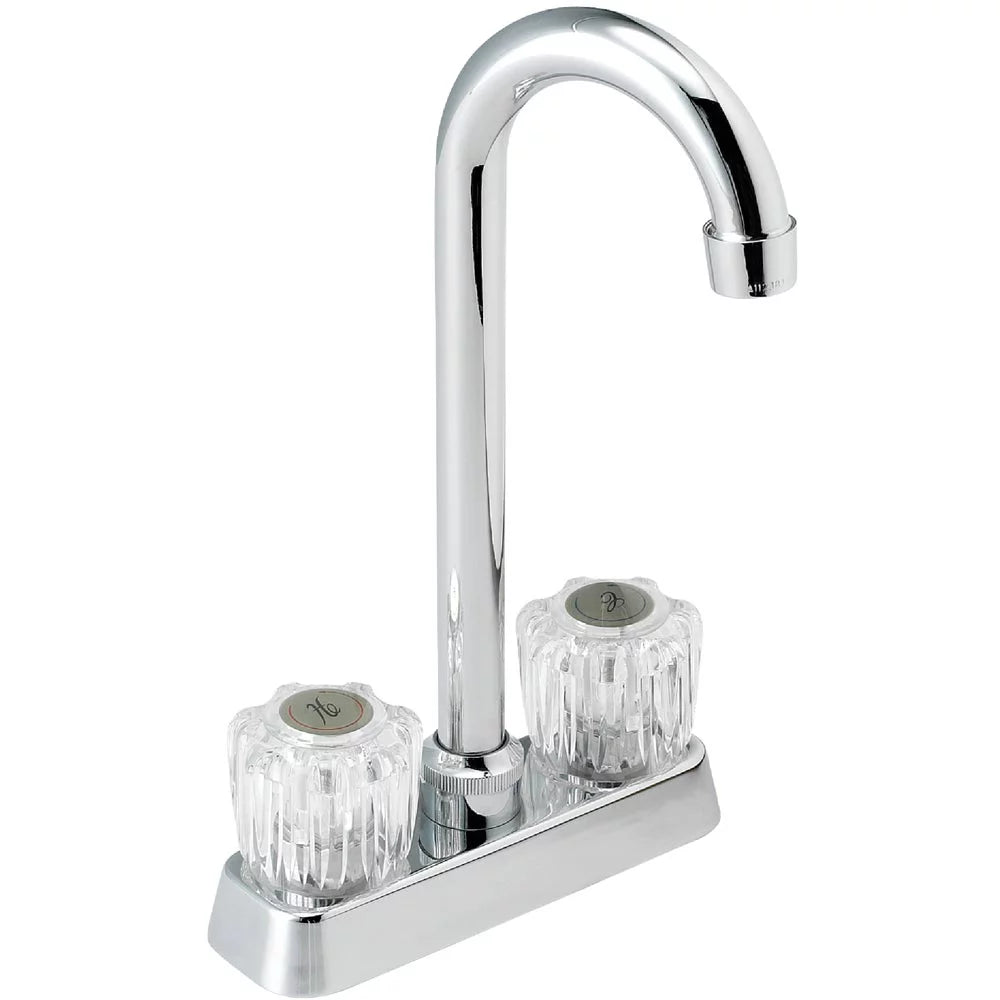 Polished Chrome Double Handle Bar Faucet T289