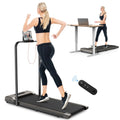 2 in 1 Folding Treadmill 265 lbs Gray T902