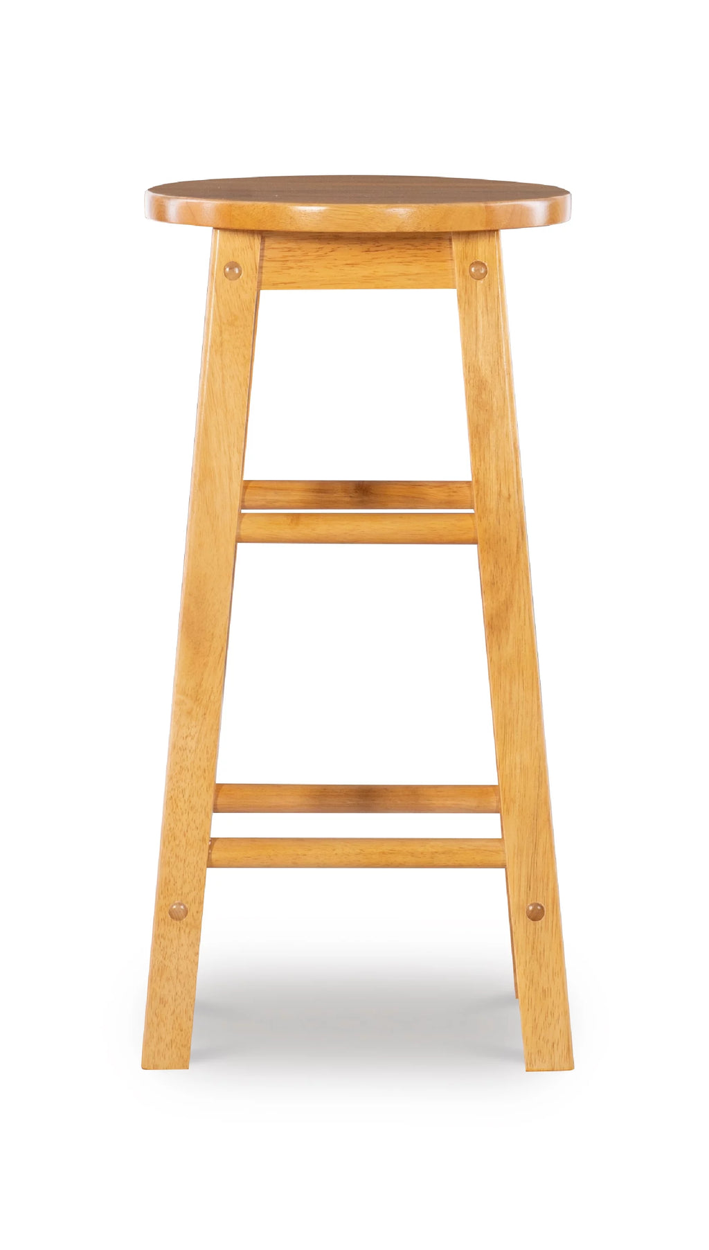 24" Round Solid Wood Counter Stool L413