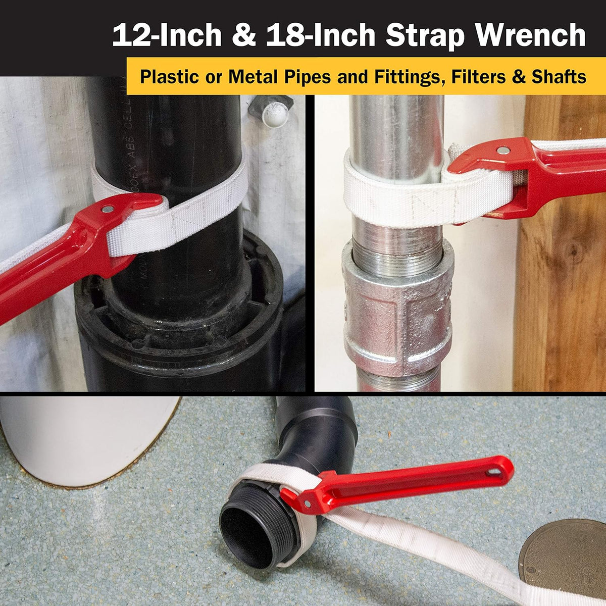 18 Strap Wrench Pack of 2 B676