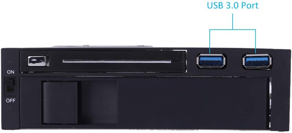 Dual Bay 3.5 + 2.5 Inch SATA III Hard Drive SSD Tray Caddy Internal Mobile Rack Enclosure Docking Station with USB 3.0 Port Hot Swap Pack of 2 U754