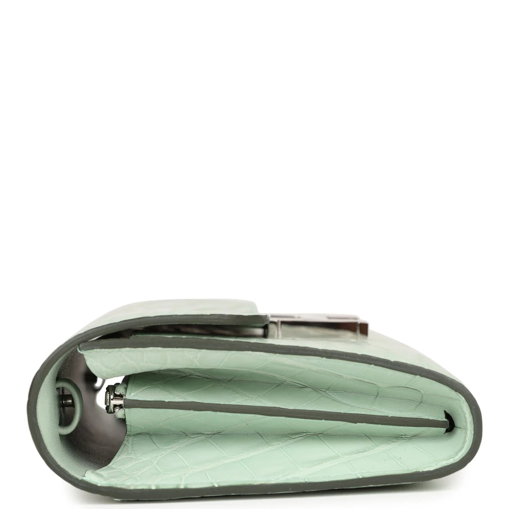 Vert D'eau Matte Alligator Wallet X373