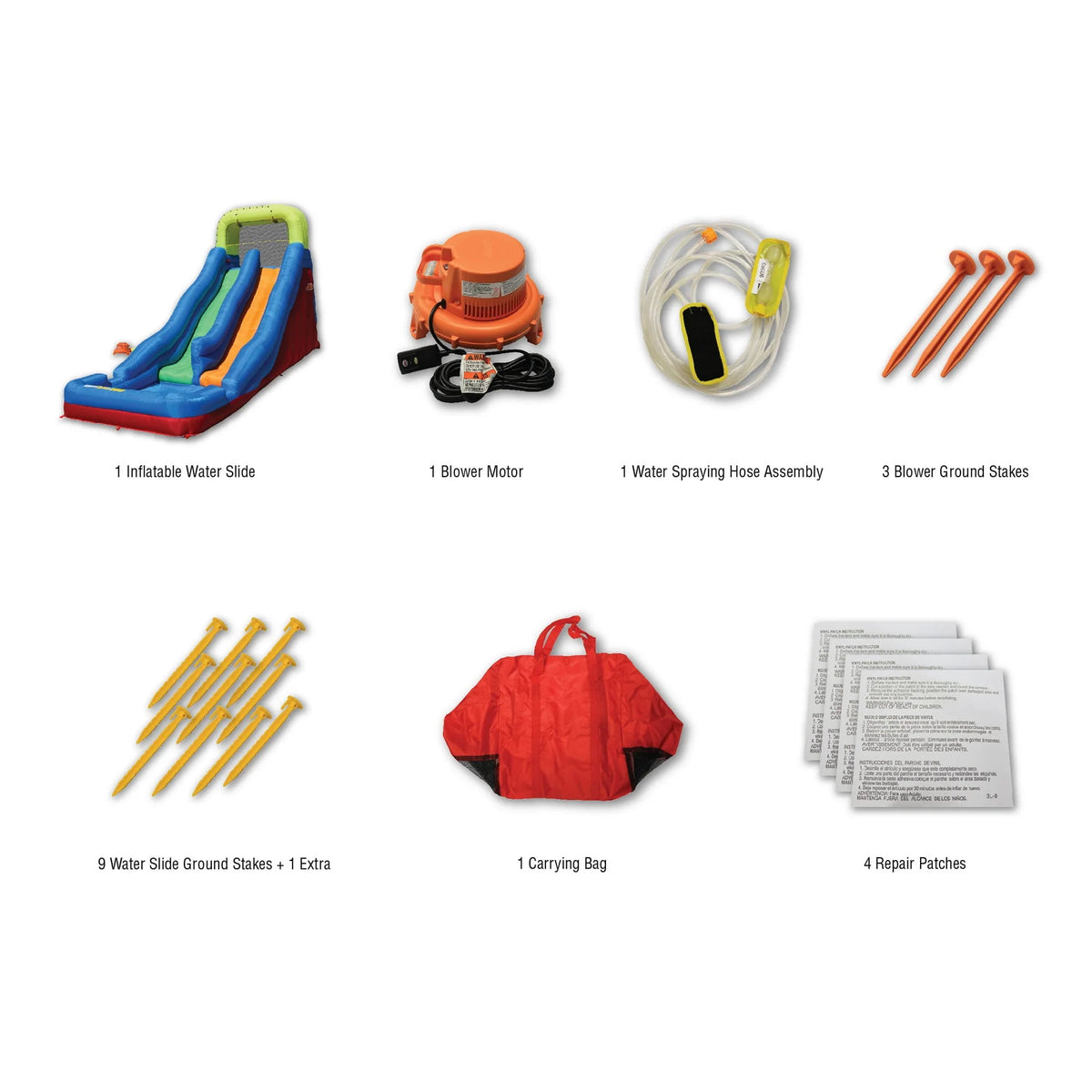 Inflatable Water Racing Slide with Climbing Wall I88861