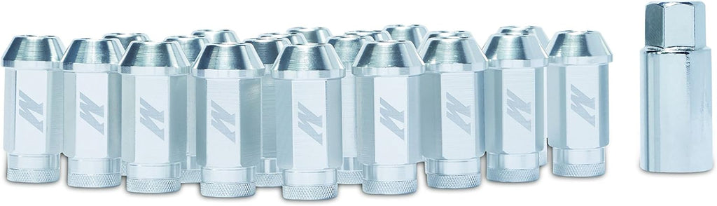 Aluminum Locking Lug Nuts, M12 x 1.5, Silver W46596