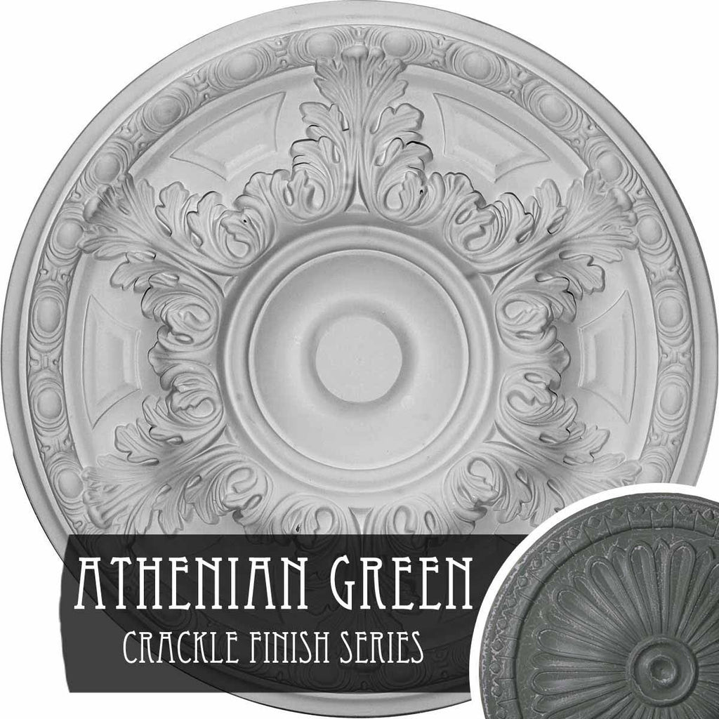 19 inch x 1 1/2 inch Hand-Painted Ceiling Medallion W82611