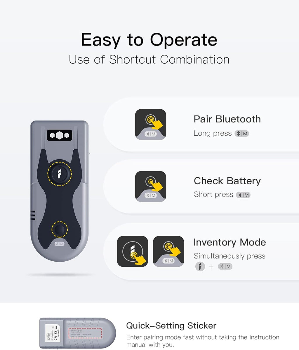 2D Bluetooth Scanner, Pack of 2 S45250