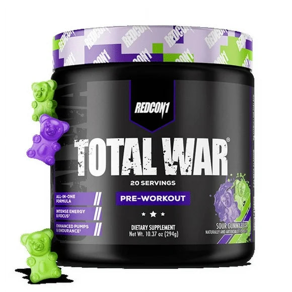 Pre Workout Powder Sour Gummy Bear 20 Servings S59393