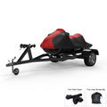 Red Jet Ski Cover with Trailer Straps and Storage Bag S138