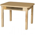 18 x 30 in. Mobile Desk With Hardwood Legs R7761