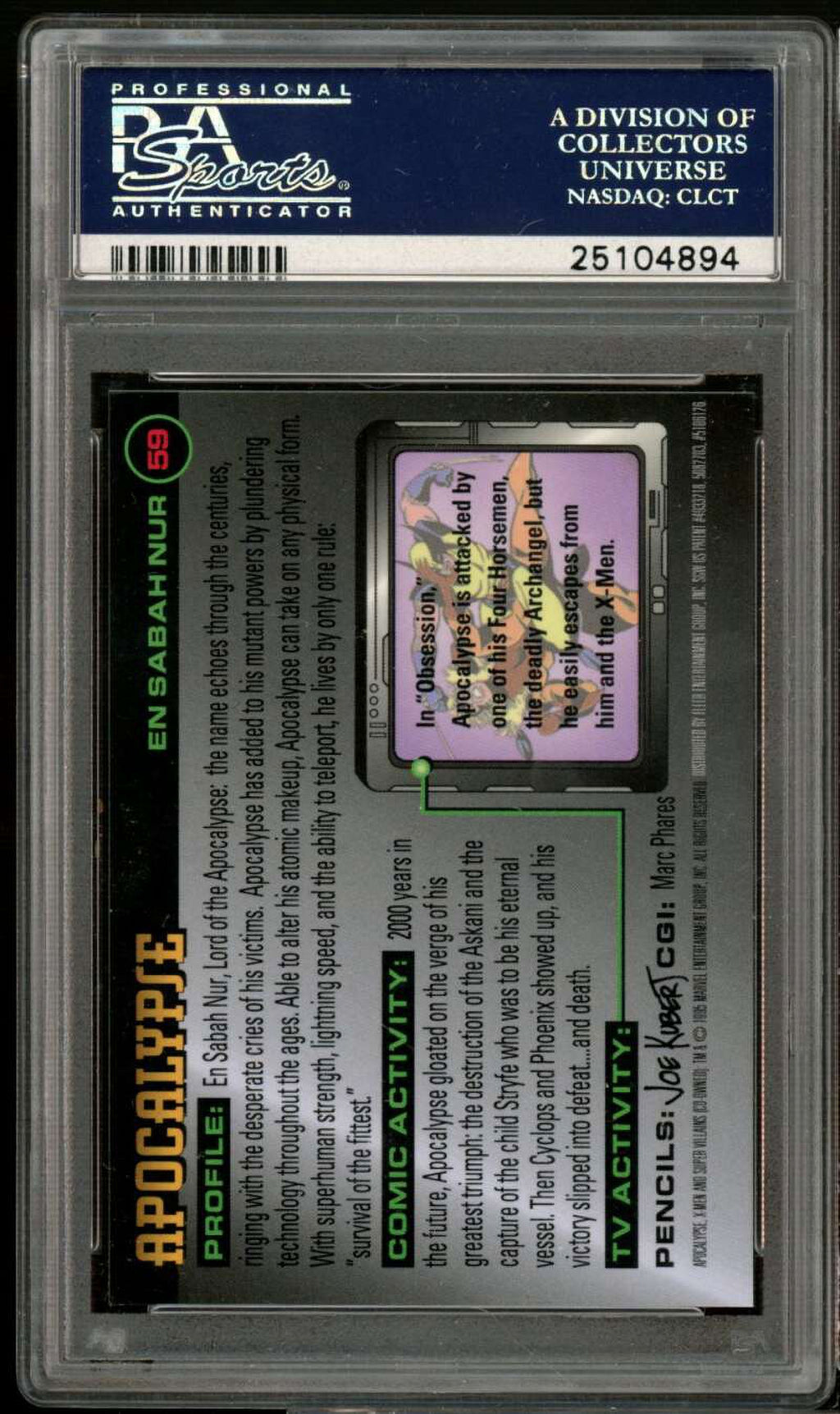 PSA 10 X-Men Card D472