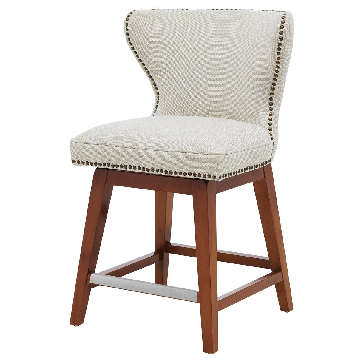 Fabric Swivel Counter Stool B37831