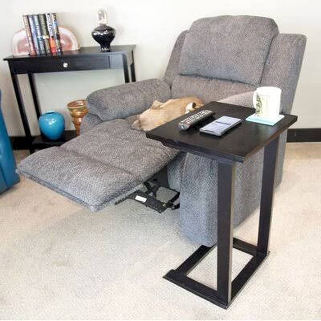 Black Solid Wood C End Table F16942
