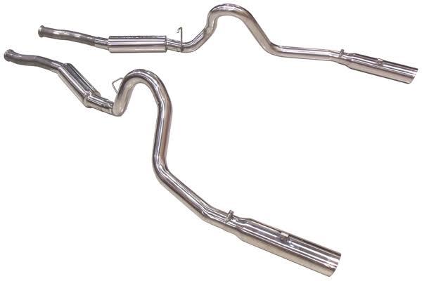 Crossmember Back Exhaust System with X-Pipe K373