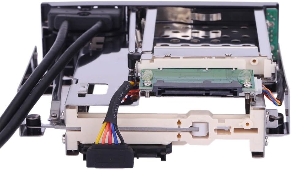 Dual Bay 3.5 + 2.5 Inch SATA III Hard Drive SSD Tray Caddy Internal Mobile Rack Enclosure Docking Station with USB 3.0 Port Hot Swap Pack of 2 U754