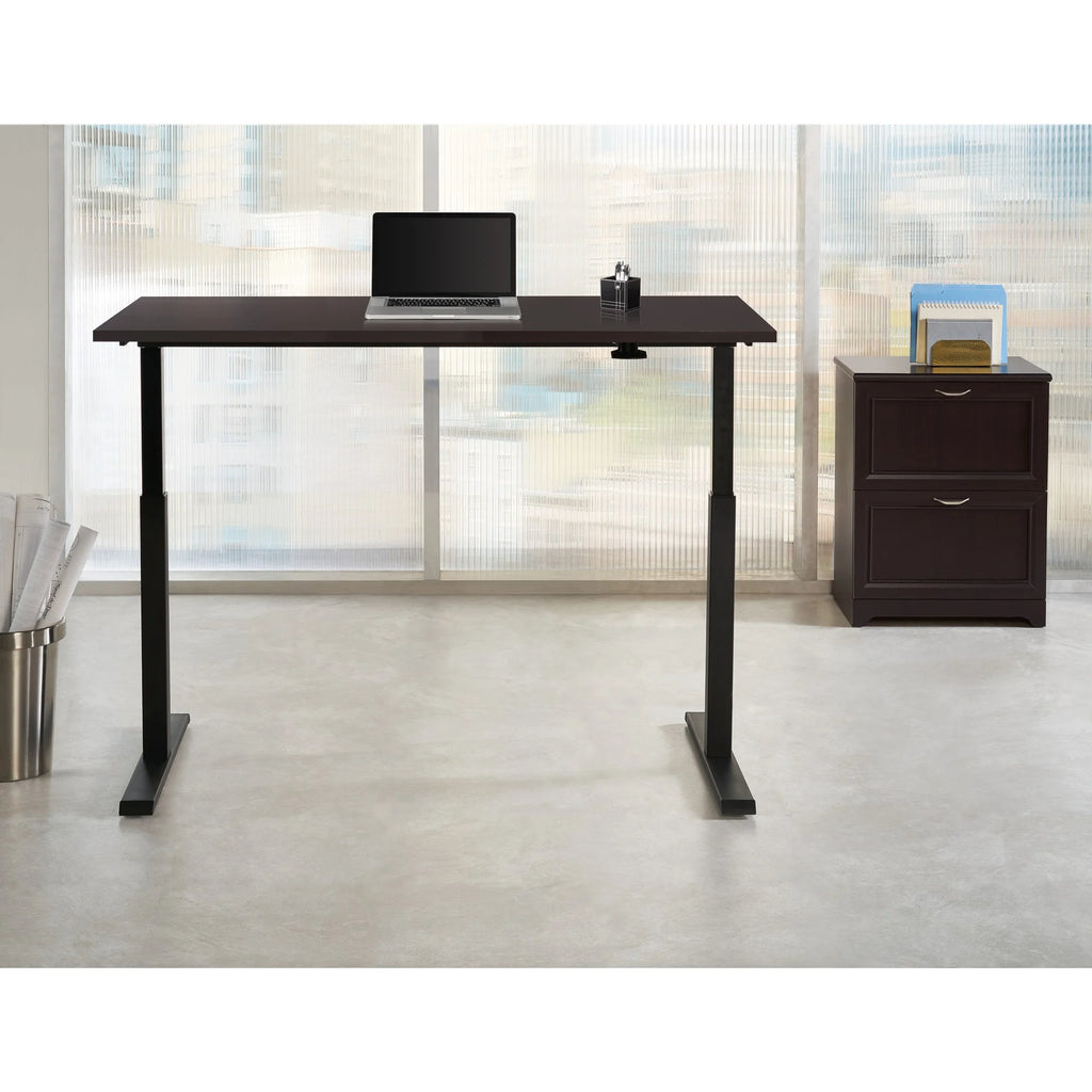 60"W Pneumatic Height-Adjustable Standing Desk P2942