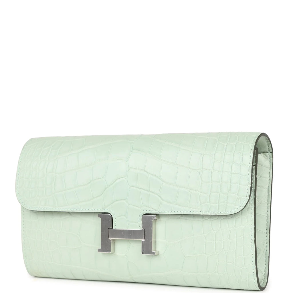 Vert D'eau Matte Alligator Wallet X373