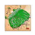 'Snap Purse Green' Canvas Art Q74487