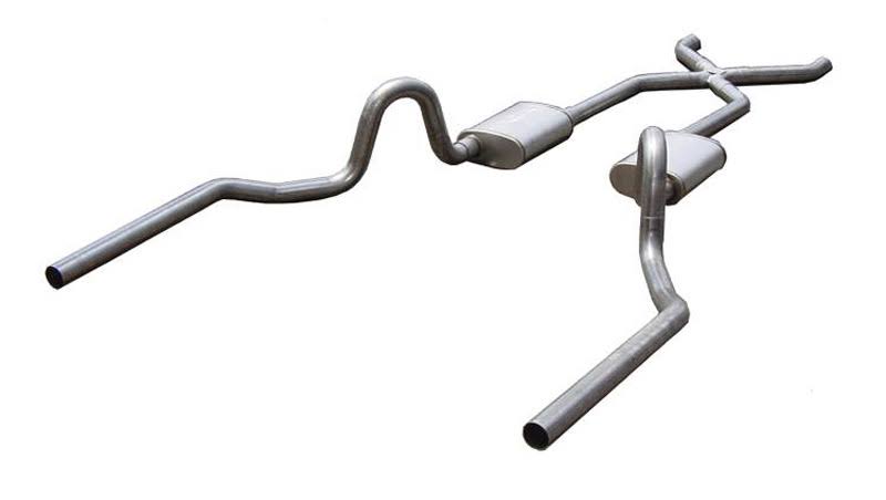Crossmember Back Exhaust System with X-Pipe K373