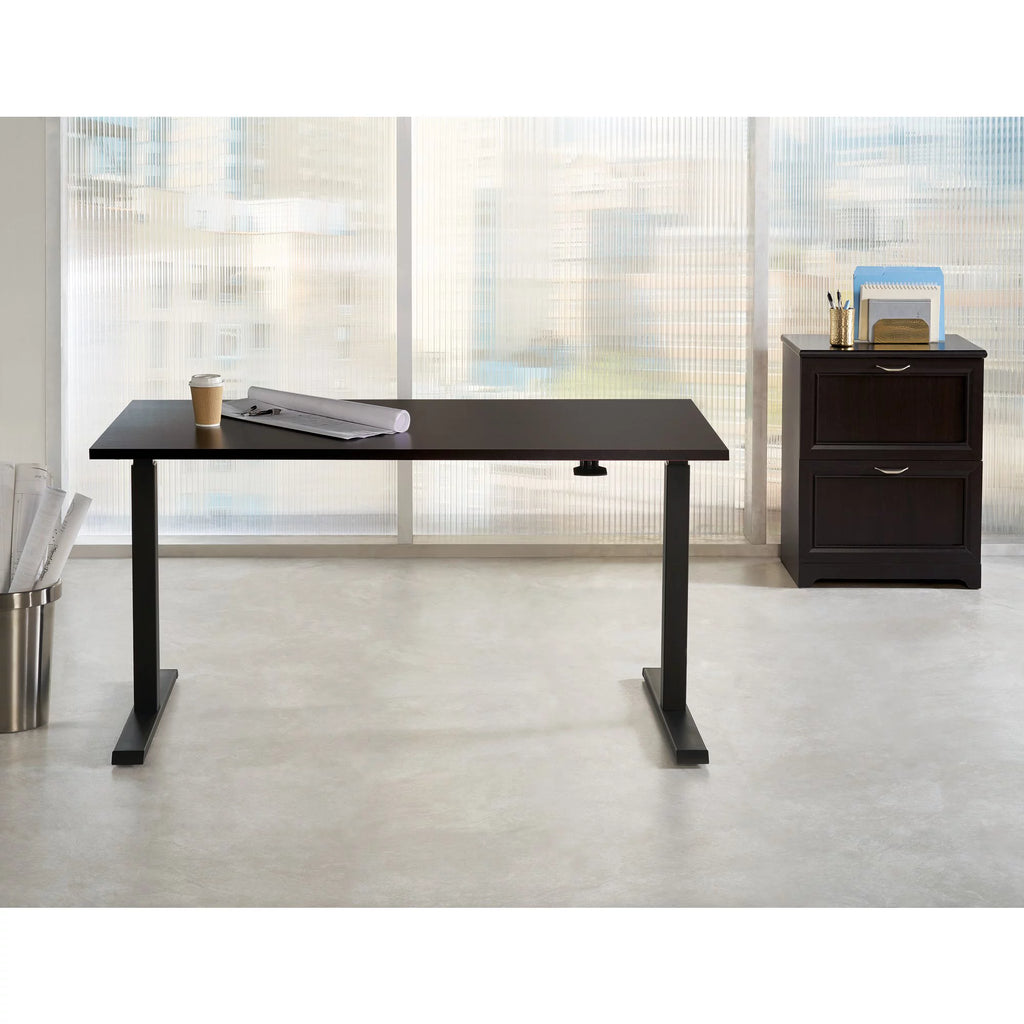 60"W Pneumatic Height-Adjustable Standing Desk P2942