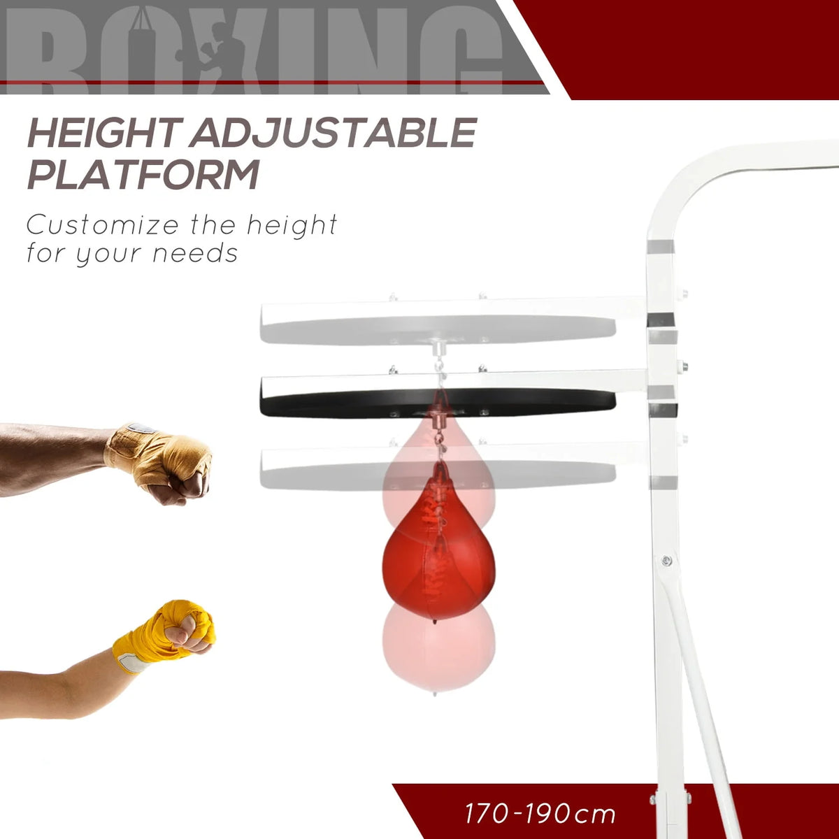 Adjustable Punching Bag Stand with Weighted Base Q2809